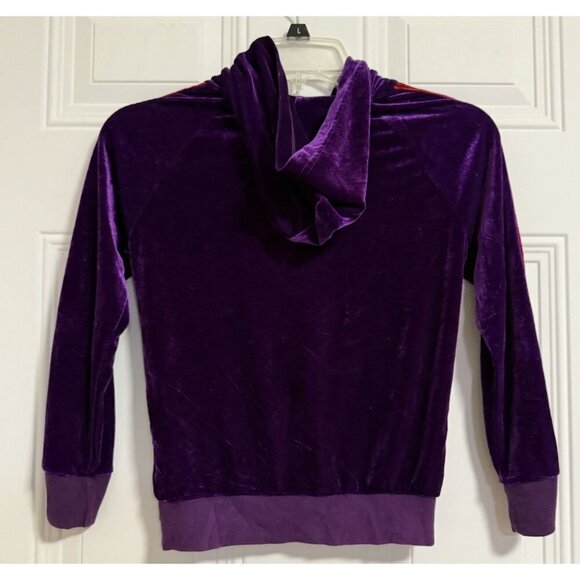 Aviator Nation Purple Velvet Zip Up Jacket Iconic Chic Glam Girlie SZ 10 - Picture 2 of 8